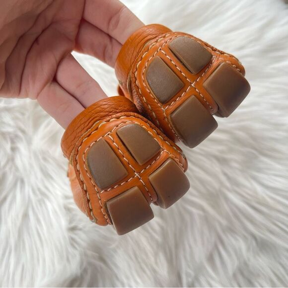 PRADA Orange Ring Driving Loafers Flats sz. 35.5 - Picture 6 of 11